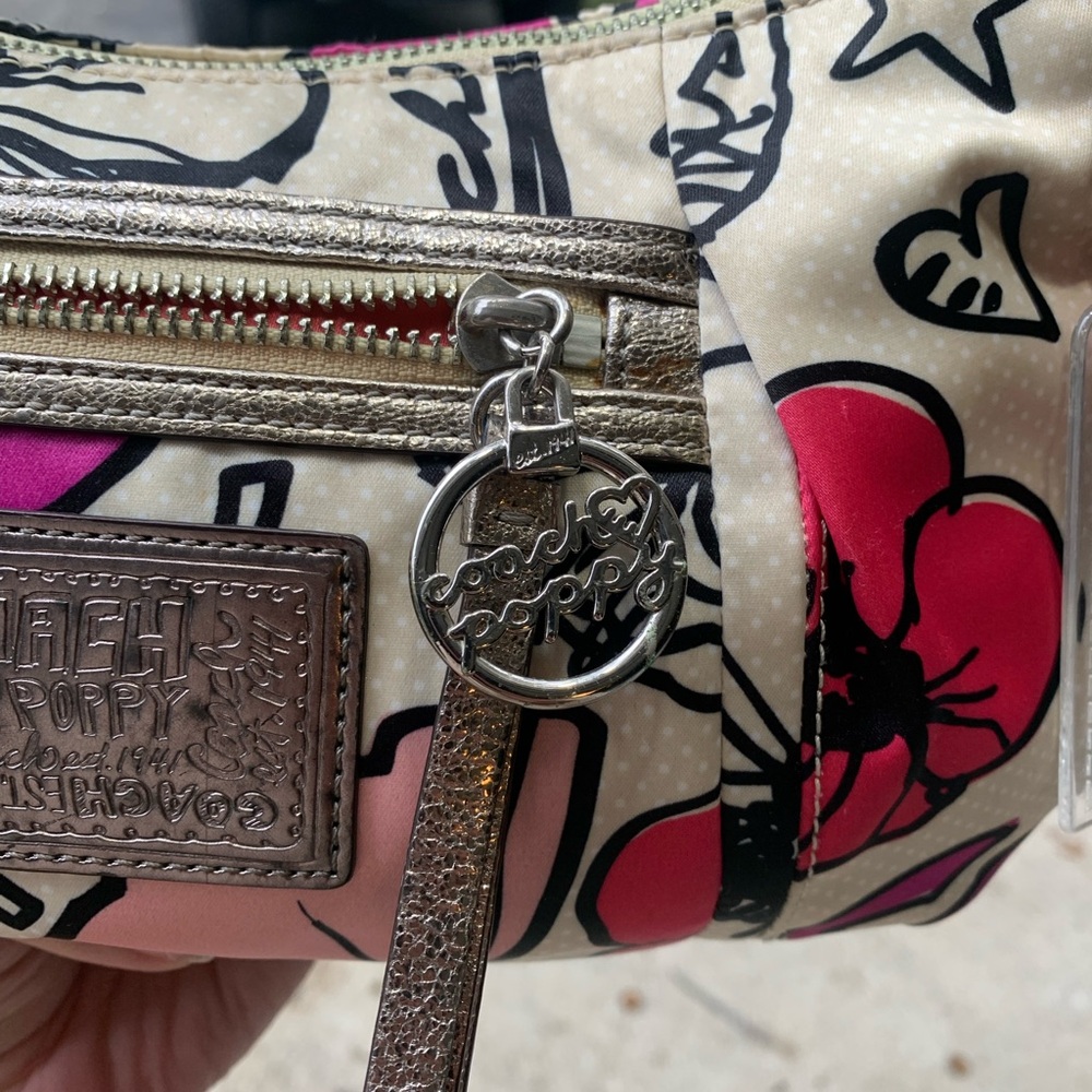 Coach Poppy Graffiti Shoulder Bag – Style No. L1077-16309 RARE - Picture 10 of 14
